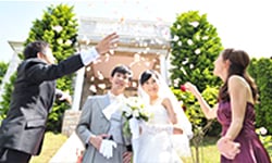 結婚式に